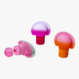 3'lü Pembe Silikon Seyahat Şişe Seti 60 ml