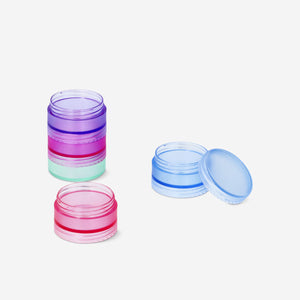 JARS FOR TRAVEL 10G 5PCS STACKABLE W LABEL STICKERS