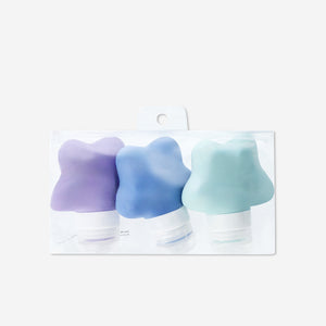 TRAVEL BOTTLES STAR 80 ML 3PCS SET IN EVA BAG