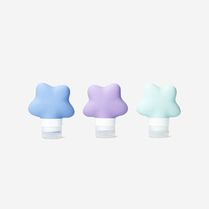 TRAVEL BOTTLES STAR 80 ML 3PCS SET IN EVA BAG