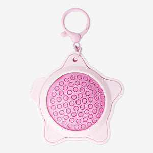 HAIRBRUSH FOLDABLE STARFISH W MIRROR
