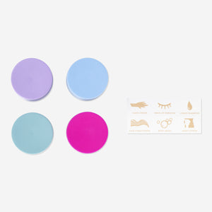 CONTAINERS FOR TRAVEL W STICKERS IN EVA BAG 20G 4PC
