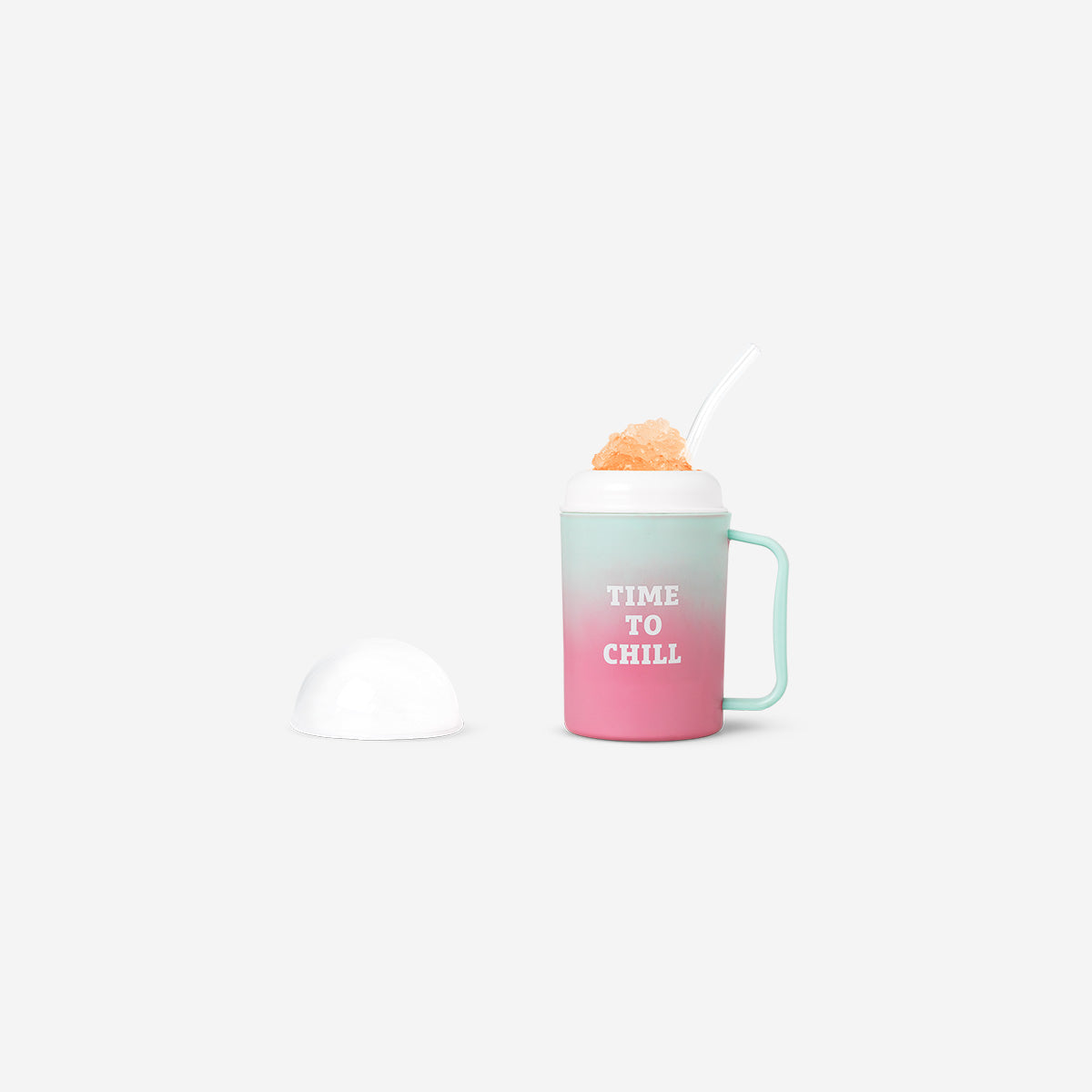 Pembe Yeşil Buzlu İçecek Yapma Bardağı 330 ml