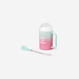Pembe Yeşil Buzlu İçecek Yapma Bardağı 330 ml