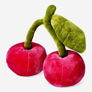 Pembe Kiraz Şeklinde Peluş Yastık