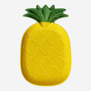 Sarı Ananas şeklinde Seramik Servis Tabağı
