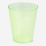 DRINKING GLASS PLASTIC GREEN COLOR