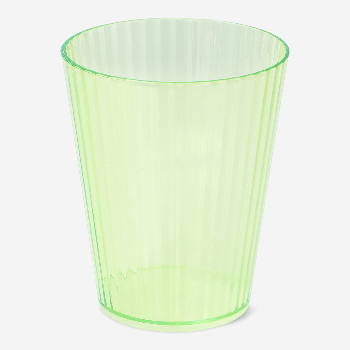DRINKING GLASS PLASTIC GREEN COLOR