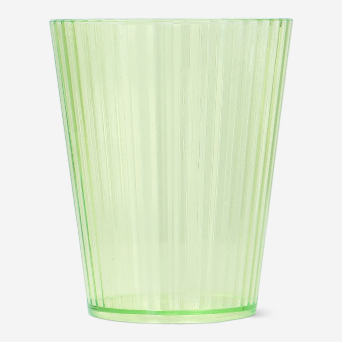 DRINKING GLASS PLASTIC GREEN COLOR