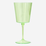 WINE GLASS PLASTIC GREEN COLOR