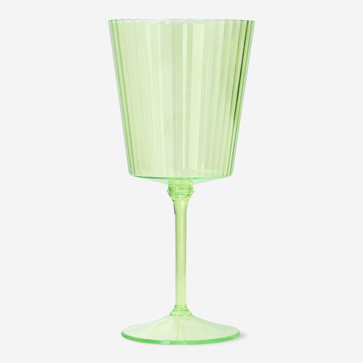 WINE GLASS PLASTIC GREEN COLOR