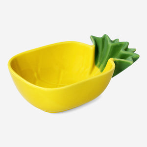 Sarı Ananas Şeklinde Seramik Kase