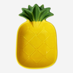 Sarı Ananas Şeklinde Seramik Kase