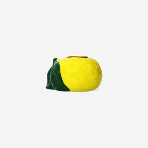 Sarı Limon Şeklinde Seramik Mumluk
