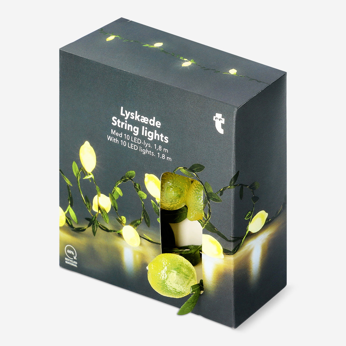 STRING LIGHT 10 PCS LED RECYCLED LEMONS