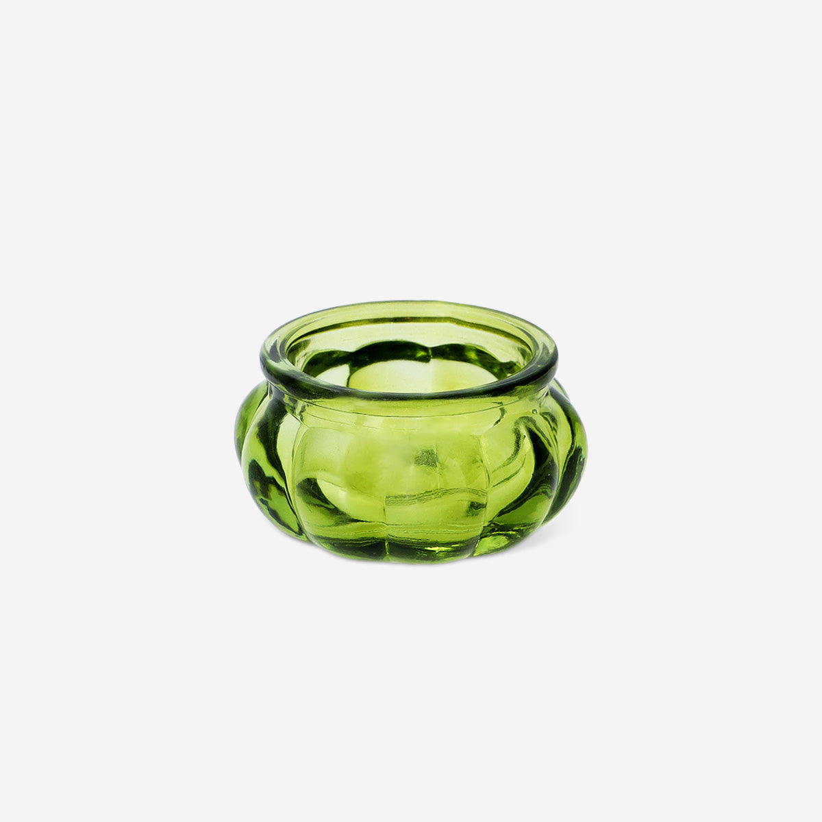 Yeşil Küçük Cam Tealight Mumluk