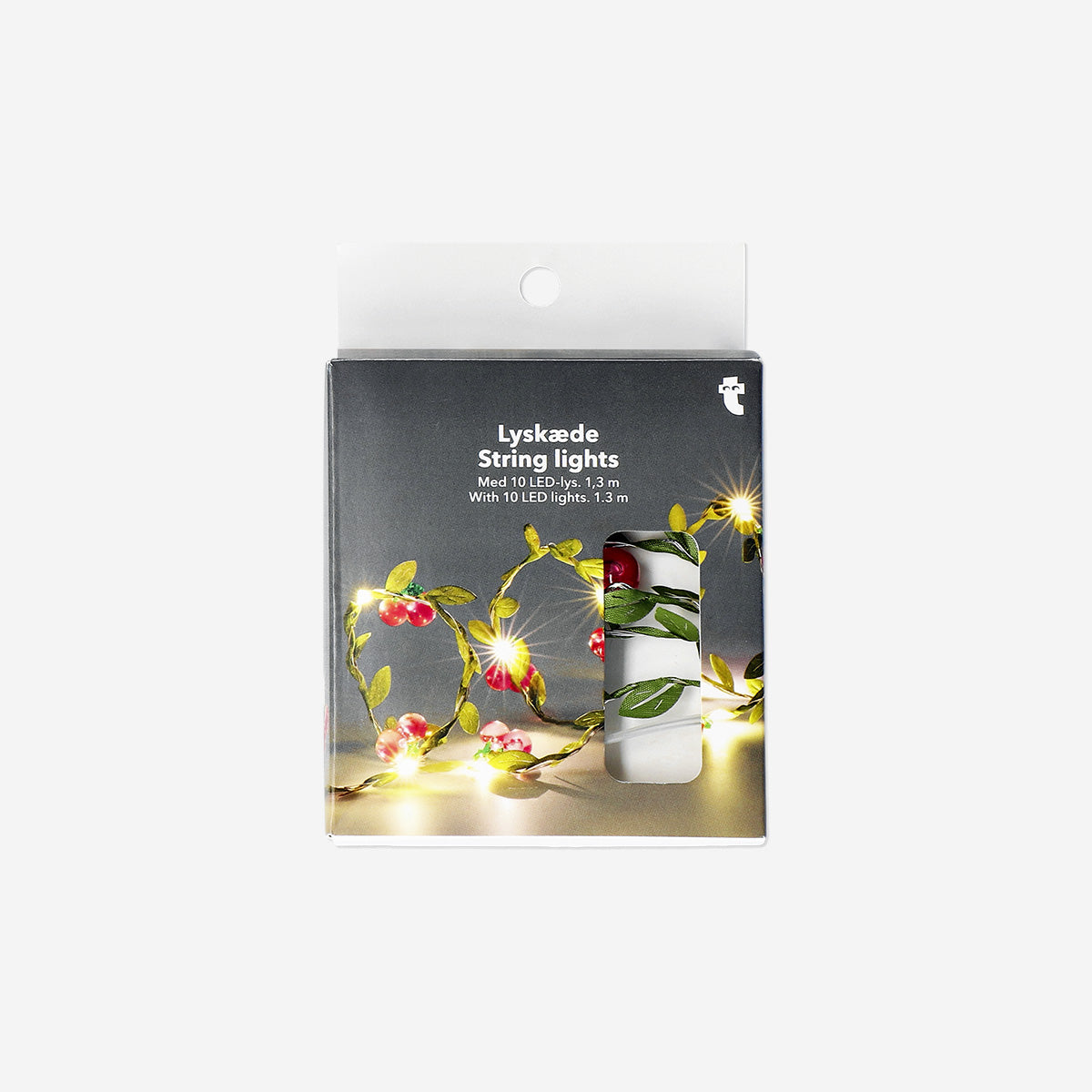 STRING LIGHT 10 LED CHERRY