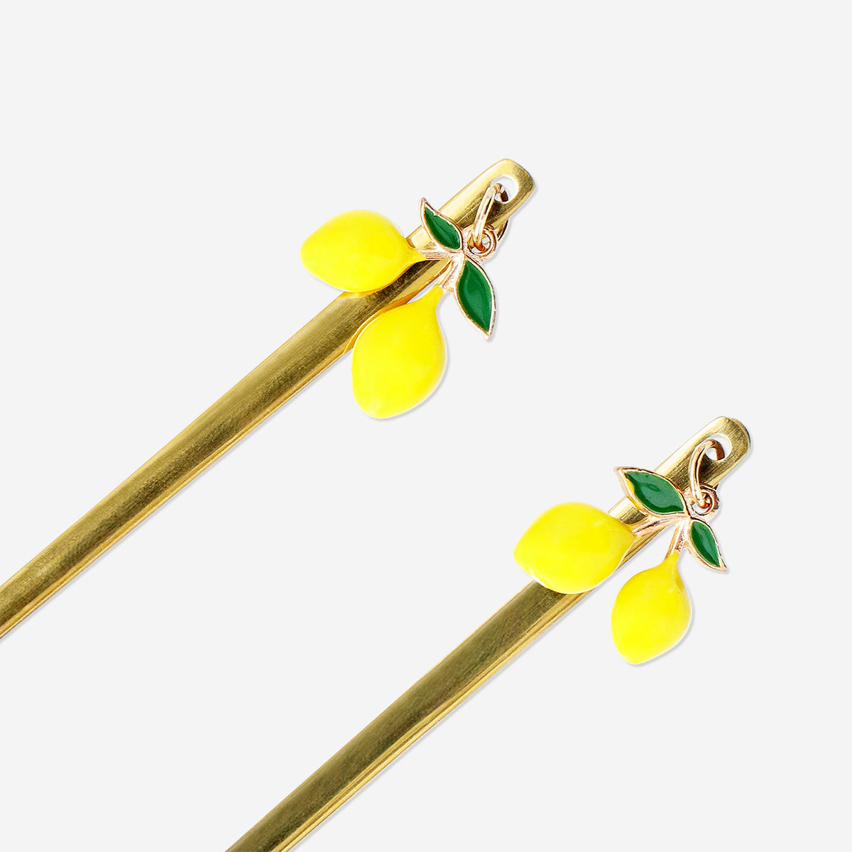 2'li Limon Detaylı Gold Tatlı Kaşığı