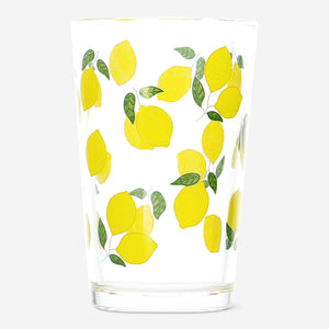 Limon Desenli Cam Bardak 220 ml