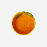 BOWL CERAMIC SHAPED AS ORANGE MEDIUM ORANGE COLOR