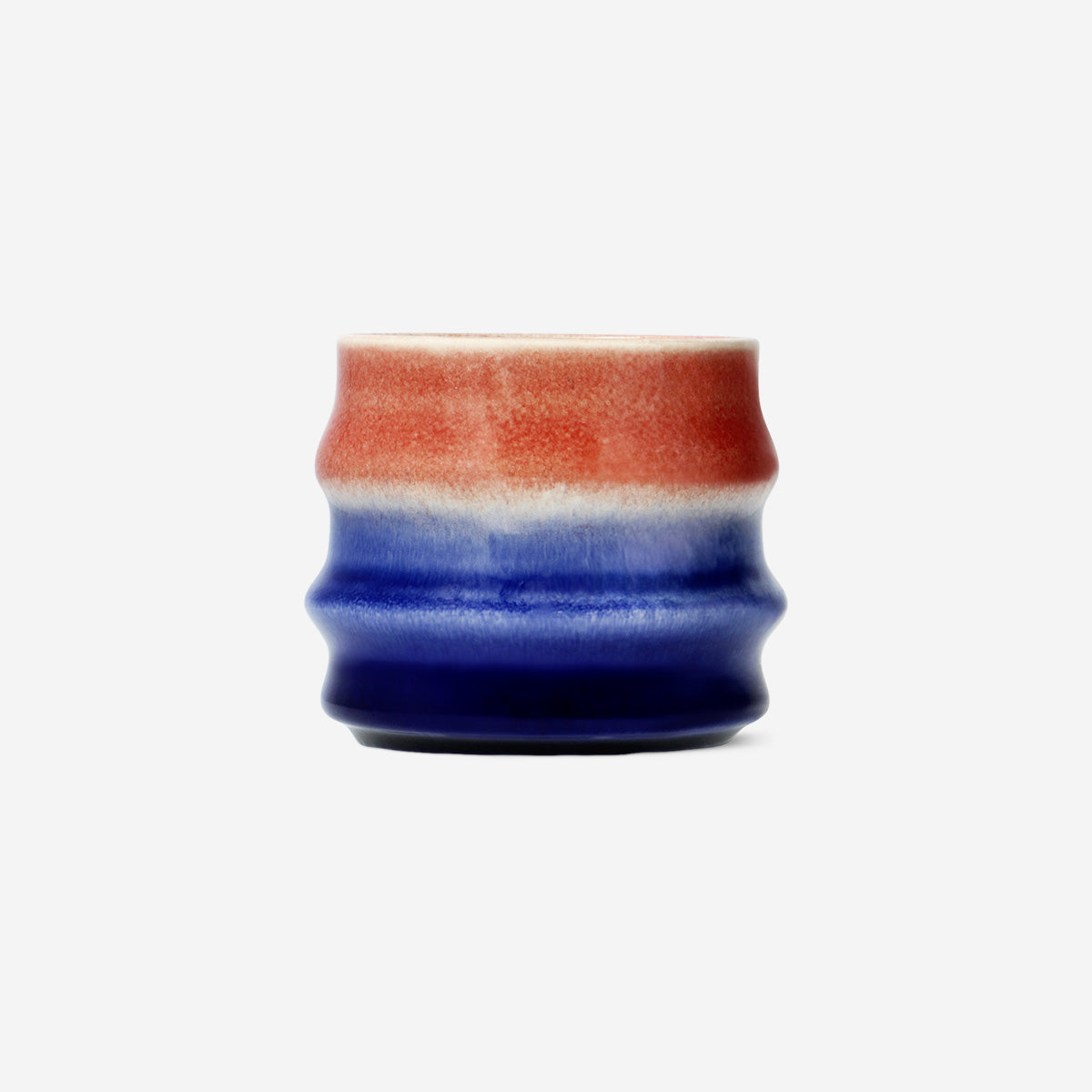 Pembe Mavi Seramik Glaze Kupa