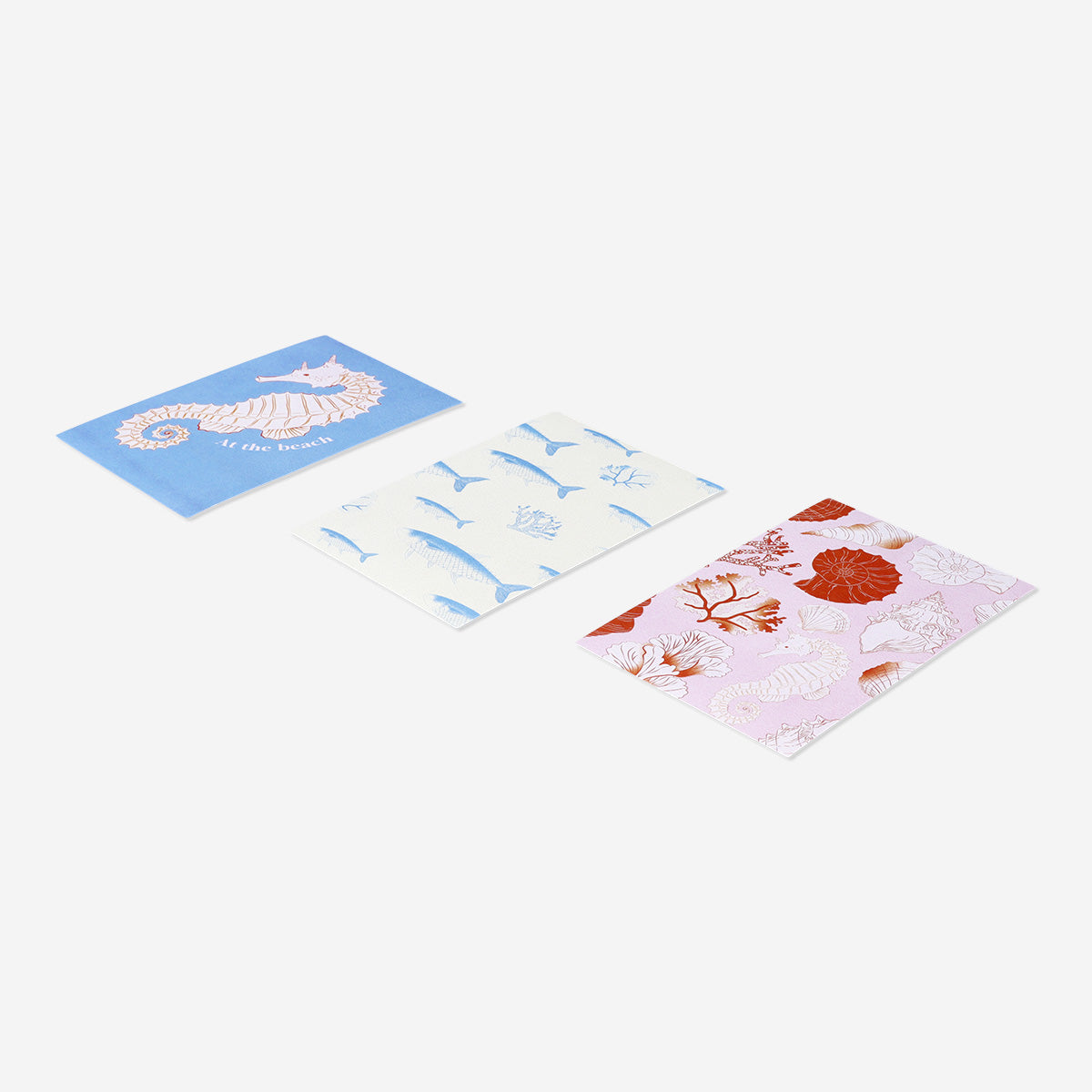 3'lü Deniz Temalı Poster Seti 10 cm x 15 cm