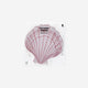 NAPKIN SHAPED AS CLAM ORANGE 16PCS 14x14cm