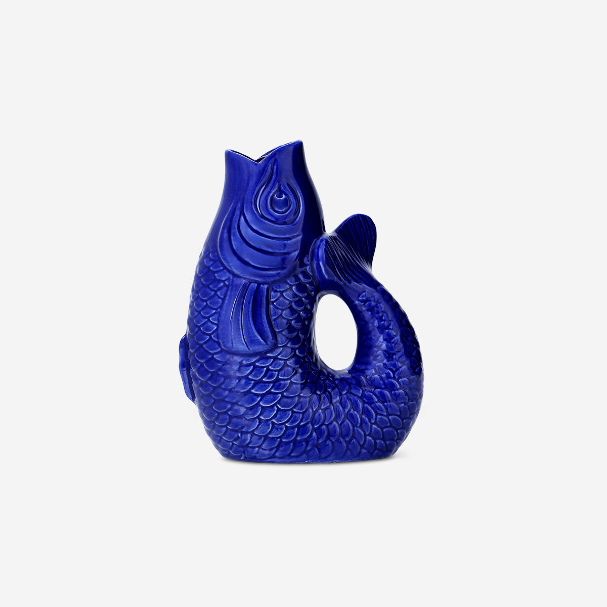 VASE FISH BLUE