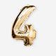 BALLOON FOIL 4 GOLD 35 CM
