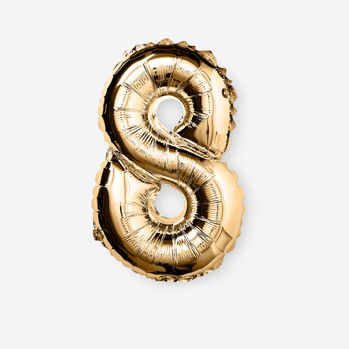 BALLOON FOIL 8 GOLD 35 CM