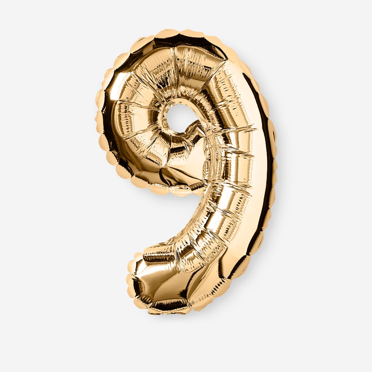 BALLOON FOIL 9 GOLD 35 CM