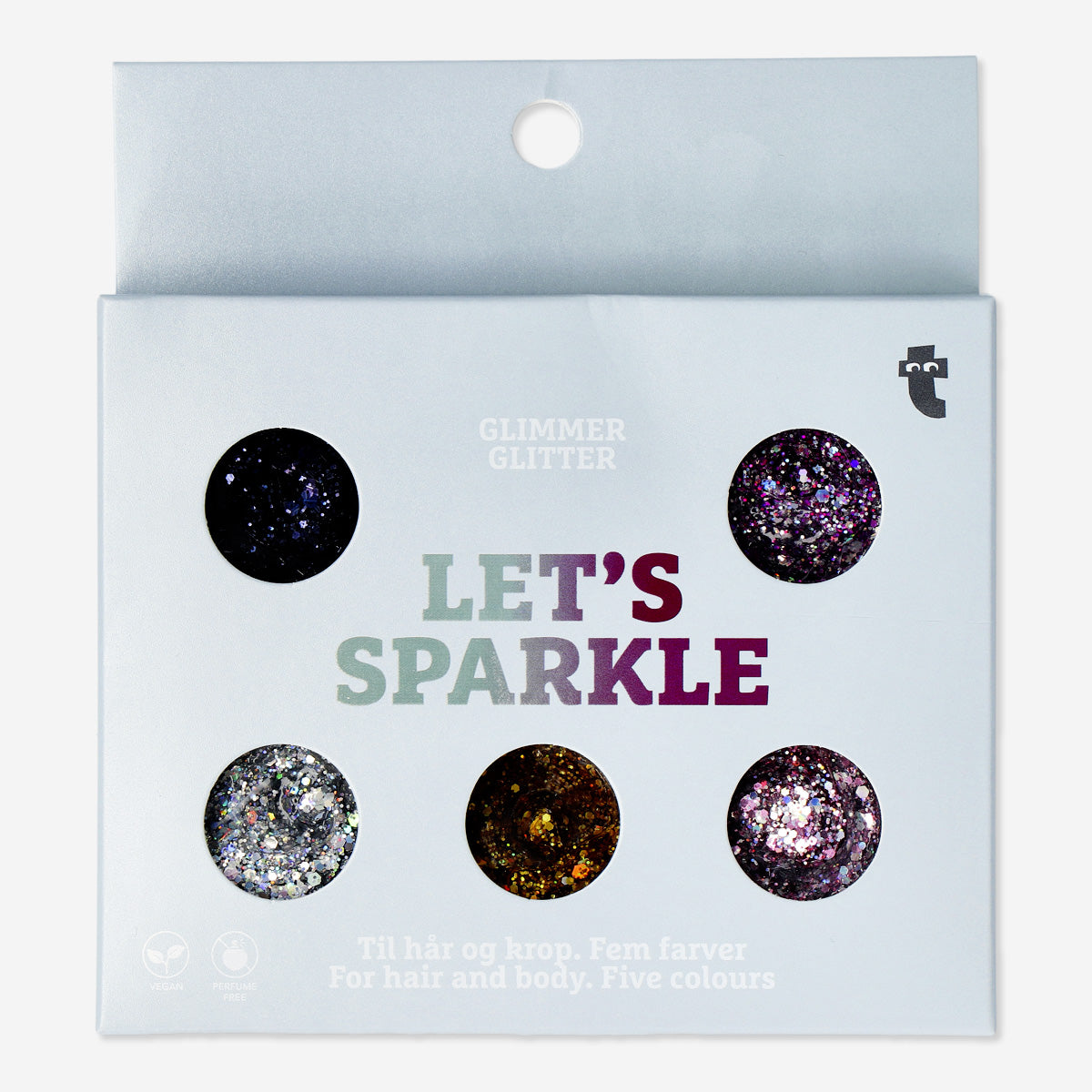 HAIR AND BODY GLITTER SET 5 GRAM JARS 5PCS