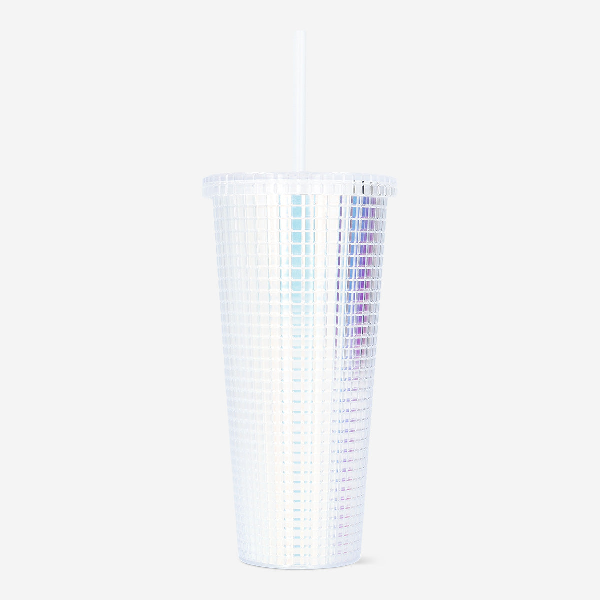 Beyaz Pipetli Plastik Bardak