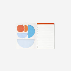 Geometrik Stickerlı A4 Not Defteri