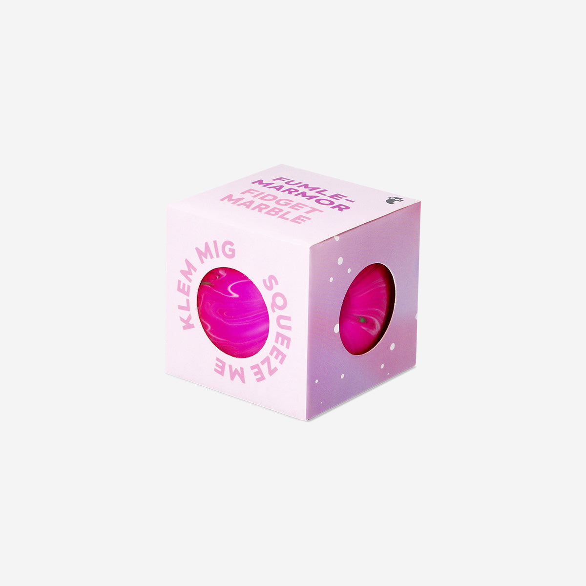 Pembe Mermer Desenli Stres Topu