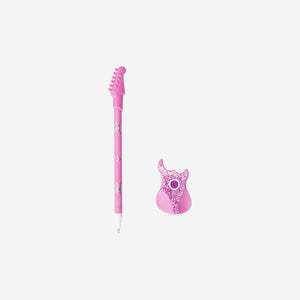 Pembe Gitar Detaylı Tükenmez Kalem