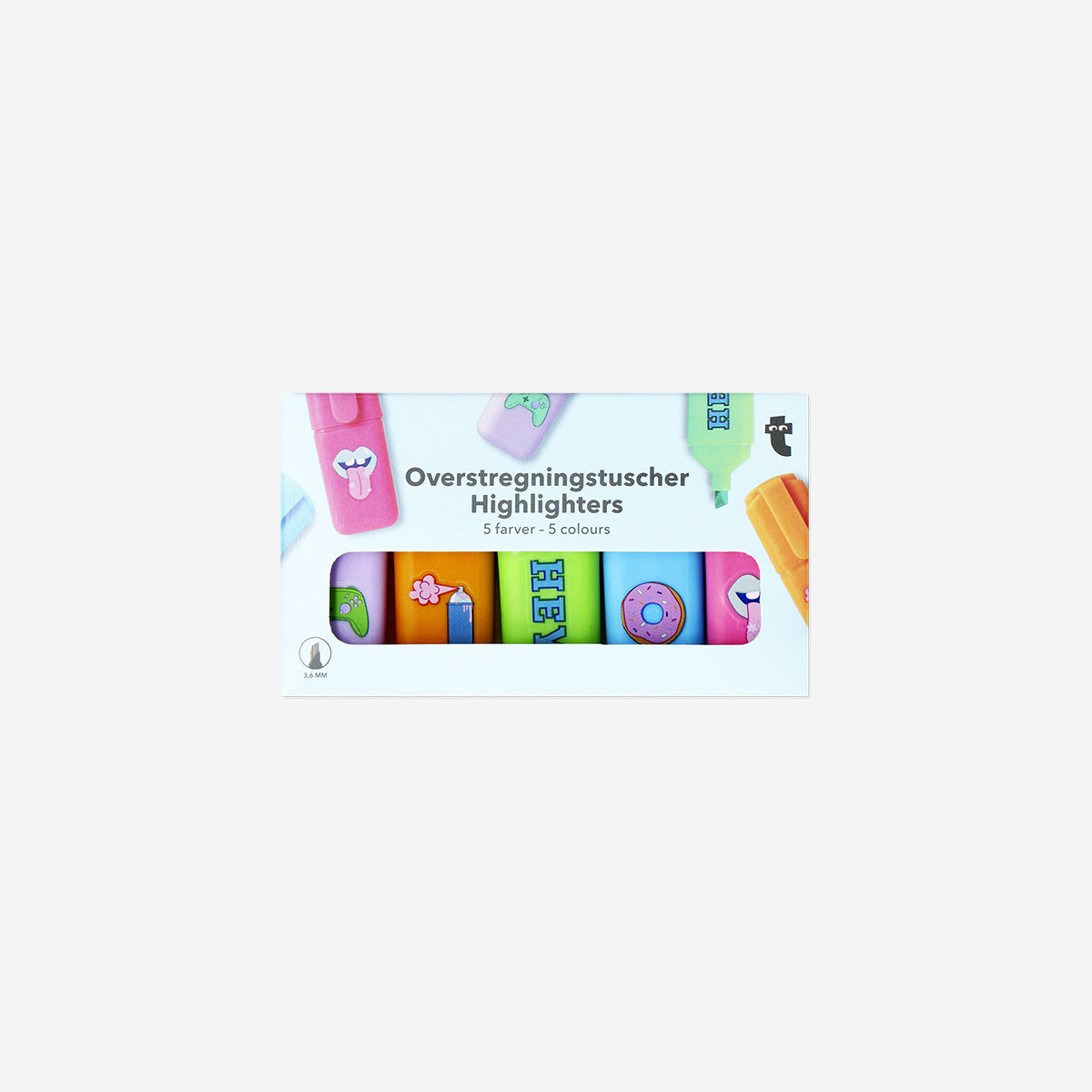 HIGHLIGHTERS MINI 5 PCS