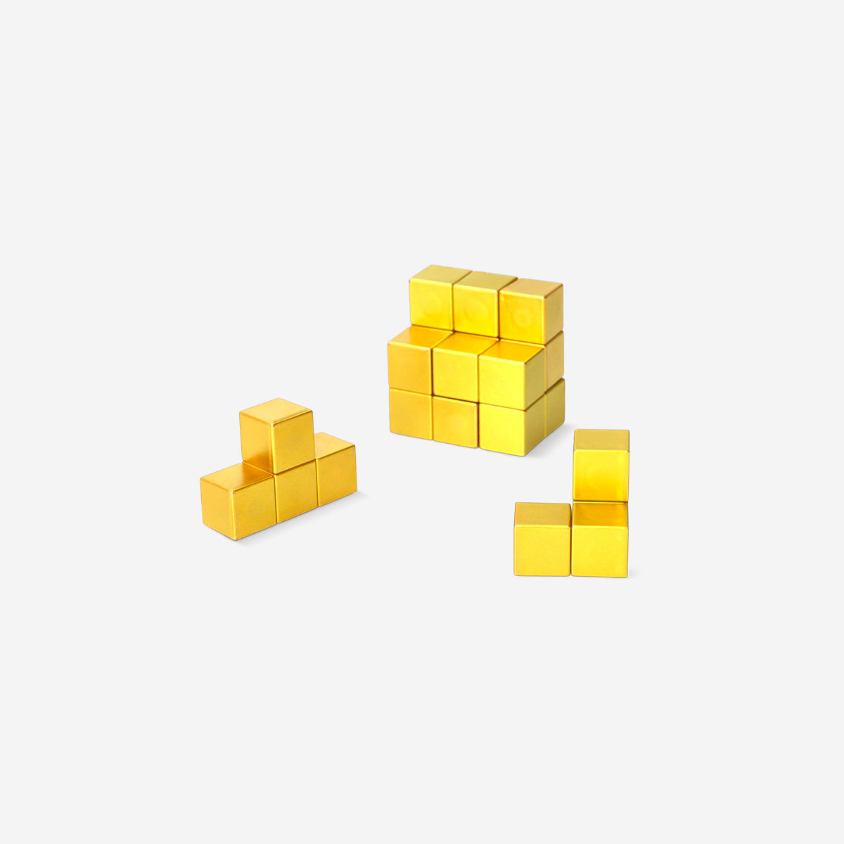 GAME MAGNETIC IQ CUBE PUZZLE GOLDEN