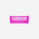 Şeffaf Pembe Plastik Katlanabilir Kutu