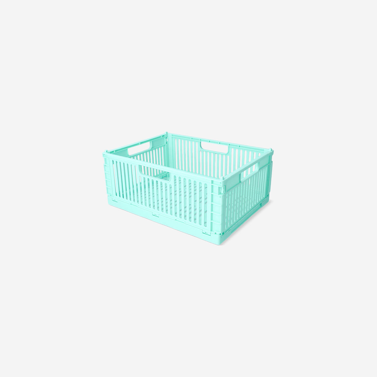 BOX FOLDABLE RECYCLED PP 30X22X12CM MINT GREEN