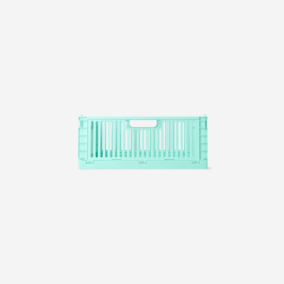 BOX FOLDABLE RECYCLED PP 30X22X12CM MINT GREEN