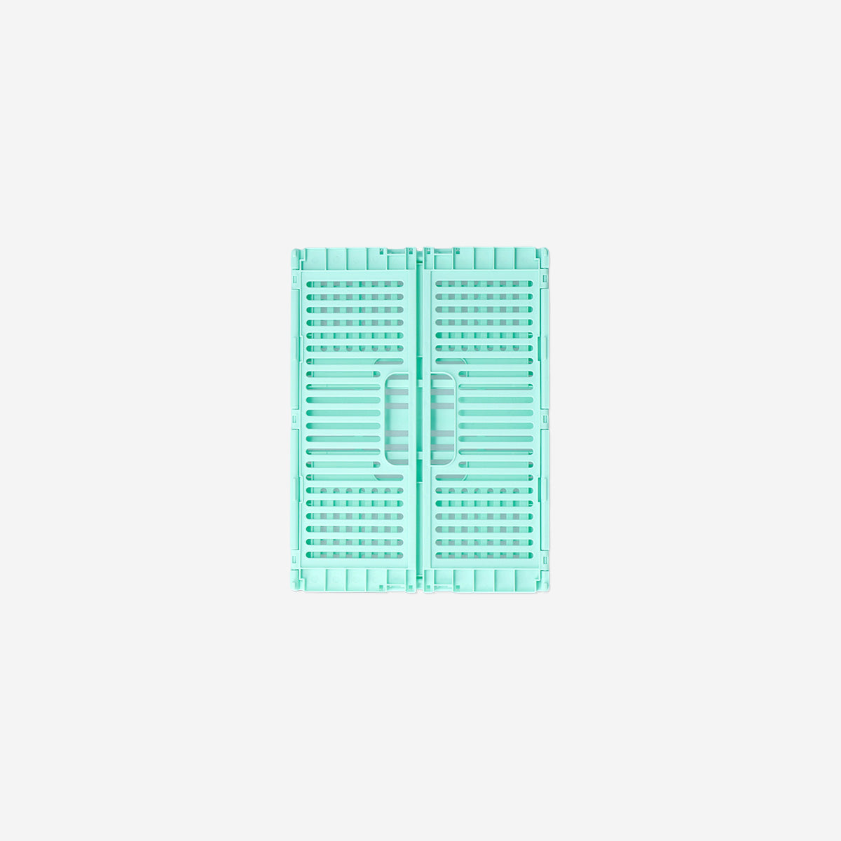 BOX FOLDABLE RECYCLED PP 30X22X12CM MINT GREEN
