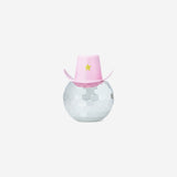 VASE PLASTIC COWBOY HAT DISCO PINK