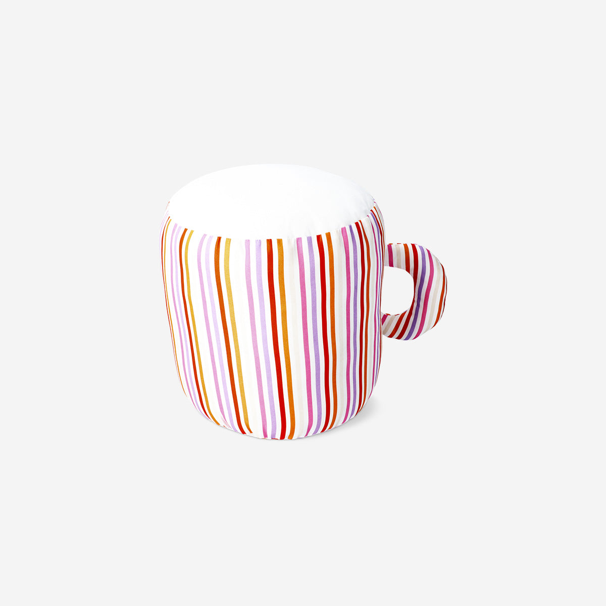 CUSHION AS MUG W STRIPES