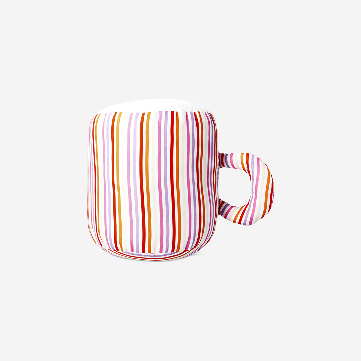 CUSHION AS MUG W STRIPES