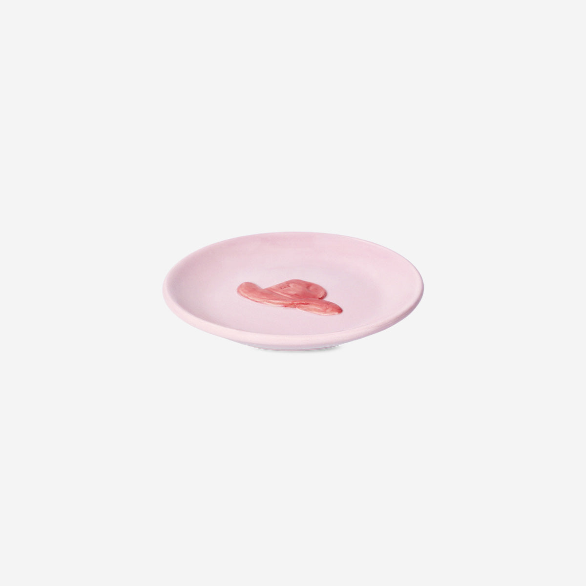 Pembe Kovboy Şapkası Desenli Takı Tabağı