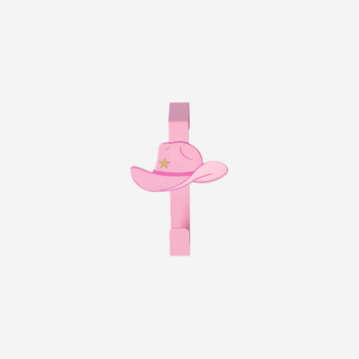 Pembe Kovboy Şapkası Şeklinde Kapı Askısı