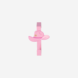 Pembe Kovboy Şapkası Şeklinde Kapı Askısı