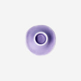 CANDLE HOLDER CERAMIC AS COWBOY HAT PURPLE