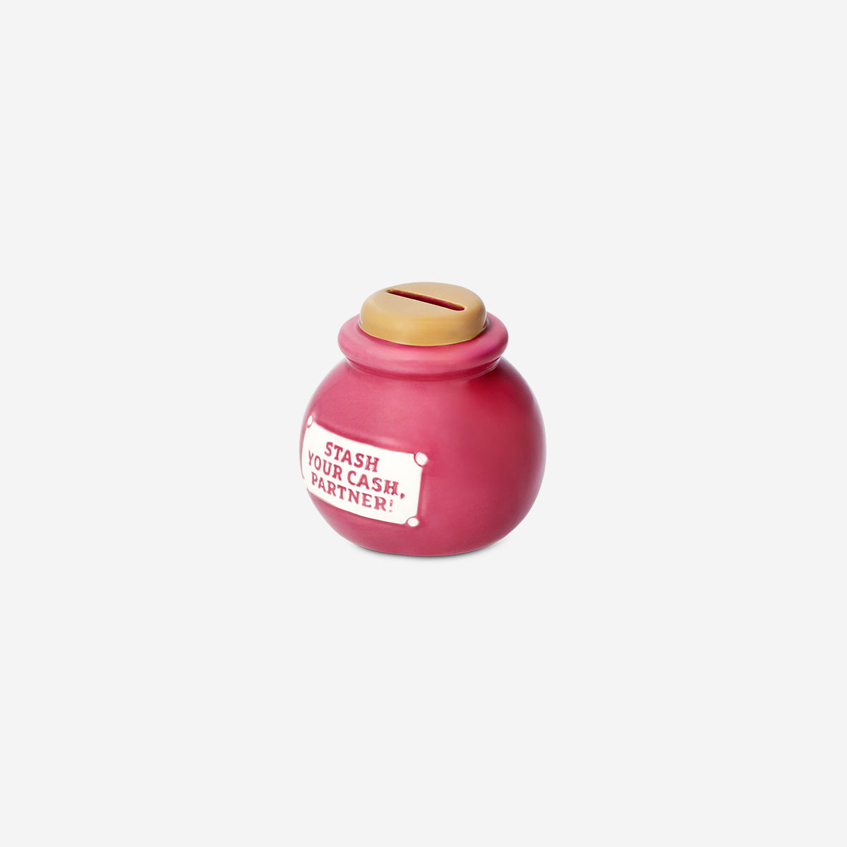MONEY BANK CERAMIC MINI WITH TEXT